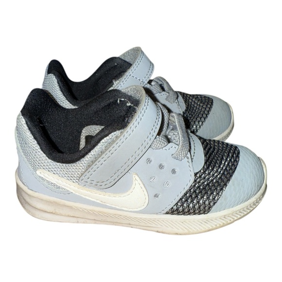 Nike Baby Boy's Downshifter 7 Athletic Shoe Grey/White/Black - Picture 3 of 6